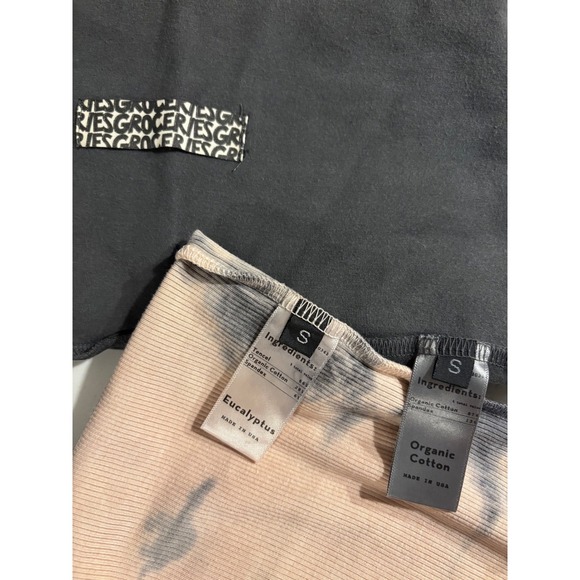 NEW Groceries Apparel Womens Small Tie Dye Tank and flare Legging Set Black - Picture 4 of 6